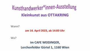 Kunsthandwerker* innen-Ausstellung — Kleinkunst aus Ottakring