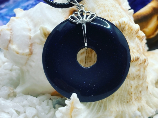 Blaufluss Donut mit S925 Silberspange