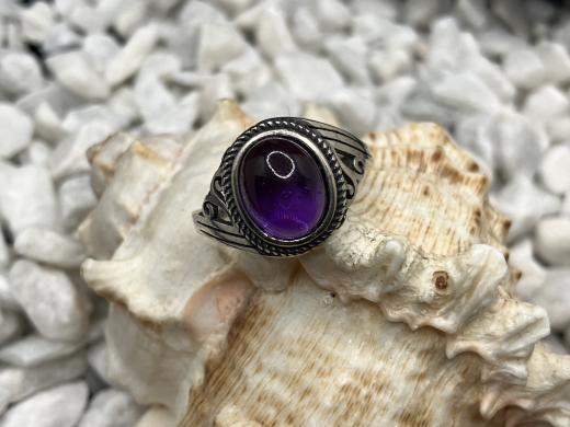 Amethyst Ring  S925 (8x10mm)