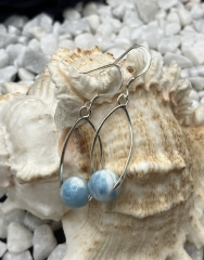 Larimar Ohrringe S925