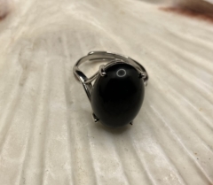 Obsidian Ring S925