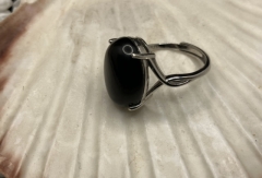 Obsidian Ring S925