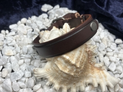 Lederarmband dunkelbraun