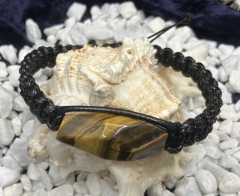 Makramee Armband Tigerauge